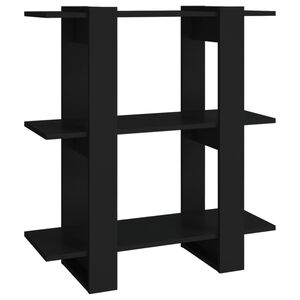 vidaXL Estante/divis&oacute;ria 80x30x87 cm preto