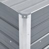 vidaXL Canteiro elevado de jardim a&ccedil;o galvanizado 100x40x45cm cinzento