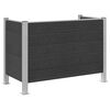 vidaXL Cerca para Ca&ccedil;amba de Lixo Cinzento 161 x 85 x 115 cm