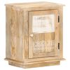 vidaXL Mesa de cabeceira 40x30x46 cm madeira de mangueira maciça