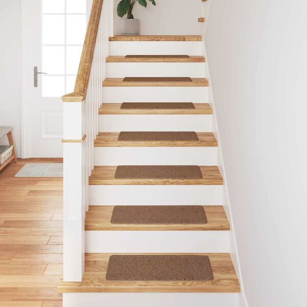 vidaXL Tapetes Antiderrapantes para Escadas 15 pcs Amarelo 60 x 25 cm