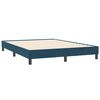 vidaXL Estrutura de cama sem colch&atilde;o 160x210 cm veludo azul