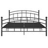 vidaXL Estrutura de cama em metal 160x200 cm preto