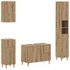 vidaXL Conjunto de Arm&aacute;rios de Banheiro com 4 Pe&ccedil;as DELFT