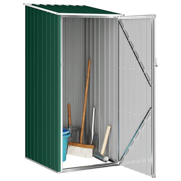vidaXL Abrigo de jardim 87x98x159 cm aço galvanizado verde