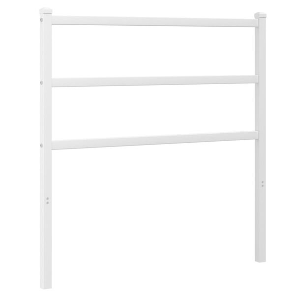 vidaXL Cabeceira de substitui&ccedil;&atilde;o 90 cm metal branco