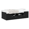 vidaXL Sof&aacute;-cama com gavetas sem colch&atilde;o 100x200 cm preto