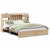 vidaXL Cama com estante sem colch&atilde;o 180x200 cm pinho maci&ccedil;o