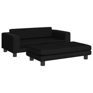 vidaXL Cama para c&atilde;es com extens&atilde;o 100x50x30 cm veludo preto