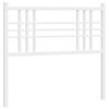 vidaXL Cabeceira de substitui&ccedil;&atilde;o 100 cm metal branco