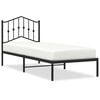 vidaXL Estrutura de cama com cabeceira 90x190 cm metal preto