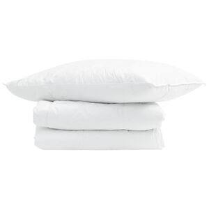 vidaXL Edredom de Ver&atilde;o Simples 2 pcs Branco Pena de ganso
