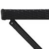 vidaXL Mesa dobr&aacute;vel 80x45x75 cm vime PE preto