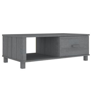 vidaXL Mesa de centro HAMAR 100x55x35 cm pinho maci&ccedil;o cinza-escuro