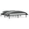 vidaXL Estrutura de cama 200x200 cm metal preto