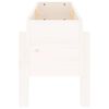 vidaXL Canteiro elevado de jardim 101x30x38 cm pinho maci&ccedil;o branco