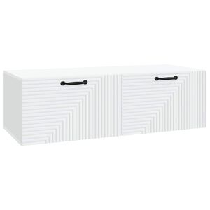 vidaXL Gabinete de TV de Parede Branco 98 x 41 x 30 cm