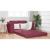 vidaXL Sof&aacute;-Cama 60cm Vinho Vermelho tecido