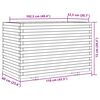 vidaXL Vaso/floreira de jardim 110x60x72cm madeira de pinho impregnada