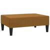 vidaXL Sof&aacute;-cama de 2 lugares com apoio de p&eacute;s veludo castanho