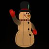 vidaXL Boneco de neve insufl&aacute;vel com luzes LED 120 cm