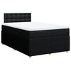 vidaXL Cama boxspring com colch&atilde;o 120x190 cm tecido preto
