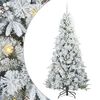 vidaXL &Aacute;rvore de Natal Articulada Artificial Branco 210 cm PE e PVC