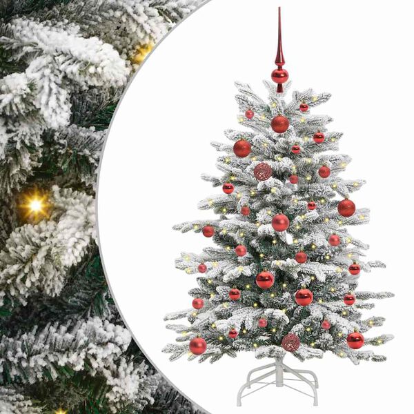 vidaXL &Aacute;rvore de Natal Articulada Artificial Branco 120 cm PE e PVC