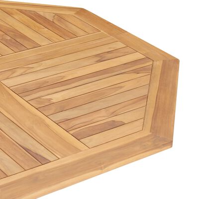 vidaXL Mesa de jardim dobrável 120x120x75 cm madeira de teca maciça