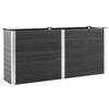 vidaXL Canteiro elevado de jardim 200x50x91 cm WPC cinzento