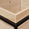 vidaXL Vaso/floreira de jardim 100x40x50 cm madeira de pinho maci&ccedil;a