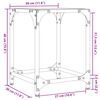 vidaXL Mesas de centro c/ topo vidro transparente 2 pcs 30x30x40cm a&ccedil;o