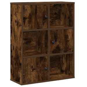 vidaXL Estante 60x24x76,5 cm derivados de madeira carvalho fumado