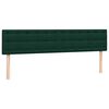 vidaXL Cama com molas colch&atilde;o 200x210 cm veludo verde-escuro