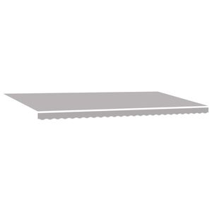 vidaXL Toldo retr&aacute;til Cinzento-claro 600 &times; 350 cm Tecido e Alum&iacute;nio