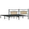 vidaXL Estrutura de cama sem colch&atilde;o 183x203 cm carvalho sonoma