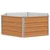 vidaXL Cama de Jardim Elevada Parece Madeira 129 x 129 x 45 cm