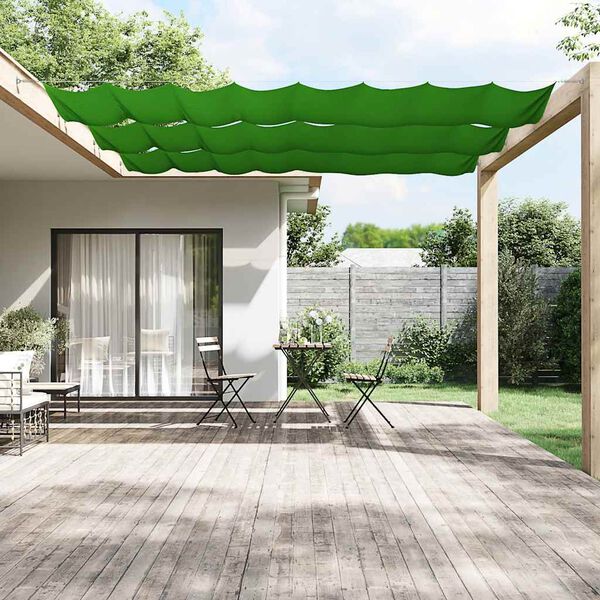 vidaXL Toldo vertical 100x1000 cm tecido oxford verde-claro