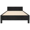 vidaXL Estrutura de cama c/ cabeceira 90x190 cm veludo preto