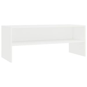 vidaXL M&oacute;vel de TV 100x40x40 cm derivados de madeira branco