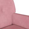 vidaXL Banco Chesterfield Rosa 112 x 65.5 x 75 cm Veludo