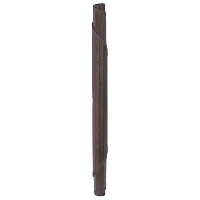 vidaXL Tapete redondo 100 cm bambu castanho-escuro