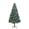 vidaXL &Aacute;rvore de Natal Artificial Verde 240 cm PVC, A&ccedil;o e Pl&aacute;stico