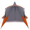 vidaXL Tenda Teepee com telhado Cinza e Laranja 720 x 465 x 295 cm