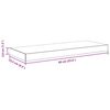 vidaXL Prateleiras de parede suspensas 2 pcs 60x23,5x3,8cm MDF cinza