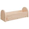 vidaXL Comedouro para coelhos 28x10x10 cm madeira de abeto maci&ccedil;a