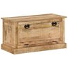 vidaXL Banco sapateira 85x40x45 cm madeira de mangueira maci&ccedil;a