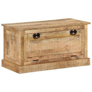 vidaXL Banco sapateira 85x40x45 cm madeira de mangueira maci&ccedil;a