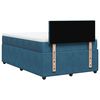 vidaXL Cama boxspring com colchão 120x190 cm veludo azul
