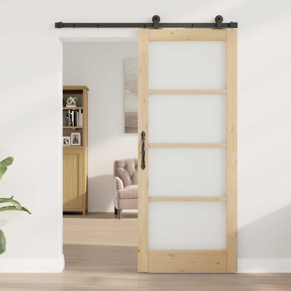 vidaXL Porta Deslizante ORKDAL Natural 83 x 202 cm